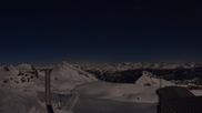 Archiviertes Webcam Bild: Crans Montana: Bergstation Plaine Morte am 27 Feb 2026 um 02:04 Uhr