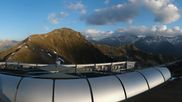 Archived webcam image showing panoramic view mountain restaurant 