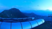 Archived webcam image showing panoramic view mountain restaurant 