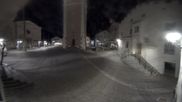 Archived webcam image showing Castelrotto/Kastelruth village square on 20 Mar 2026 at 20:59