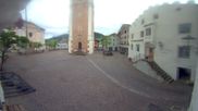 Archived webcam image showing Castelrotto/Kastelruth village square on 11 May 2026 at 07:31