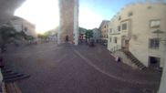 Archived webcam image showing Castelrotto/Kastelruth village square on 3 Aug 2026 at 06:04