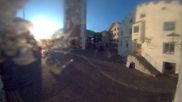 Archived webcam image showing Castelrotto/Kastelruth village square on 3 Aug 2026 at 07:04