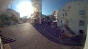 Archived webcam image showing Castelrotto/Kastelruth village square on 3 Aug 2026 at 08:04