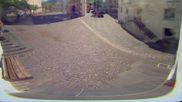 Archived webcam image showing Castelrotto/Kastelruth village square on 3 Aug 2026 at 12:04