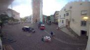 Archived webcam image showing Castelrotto/Kastelruth village square on 18 Sep 2026 at 07:01