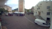 Archived webcam image showing Castelrotto/Kastelruth village square on 15 Oct 2026 at 10:39