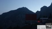 Archived webcam image showing mountain station gondola on 19 Jun 2026 at 04:50