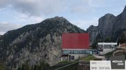 Archived webcam image showing mountain station gondola on 23 Jul 2026 at 08:09