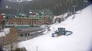 Archived webcam image showing Winter Park Resort: West Portal Station on 16 Mar 2026 at 14:31