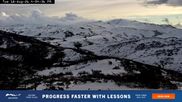 Archived webcam image showing Perisher: Top station Freedom Chairlift on 18 Aug 2026 at 08:20