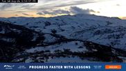 Archived webcam image showing Perisher: Top station Freedom Chairlift on 18 Aug 2026 at 10:20