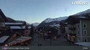Archived webcam image showing Livigno town center on 10 Apr 2026 at 03:37