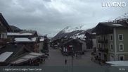 Archived webcam image showing Livigno town center on 10 Apr 2026 at 11:37