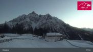 Archived webcam image showing Mieders: panoramic view of mountain station Koppeneck on 26 Feb 2026 at 01:53