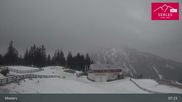 Archived webcam image showing Mieders: panoramic view of mountain station Koppeneck on 12 Mar 2026 at 07:50