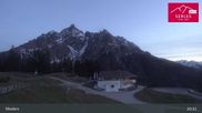 Archived webcam image showing Mieders: panoramic view of mountain station Koppeneck on 3 May 2026 at 01:52