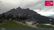 Archived webcam image showing Mieders: panoramic view of mountain station Koppeneck on 1 Aug 2026 at 07:33