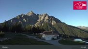 Archived webcam image showing Mieders: panoramic view of mountain station Koppeneck on 15 Sep 2026 at 08:53