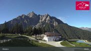 Archived webcam image showing Mieders: panoramic view of mountain station Koppeneck on 15 Sep 2026 at 09:53
