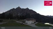 Archived webcam image showing Mieders: panoramic view of mountain station Koppeneck on 15 Sep 2026 at 21:53