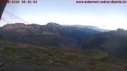 Archived webcam image showing Andermatt – View Gurschen Flyer on 26 Aug 2026 at 06:38