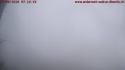 Archived webcam image showing Andermatt – View Gurschen Flyer on 17 Sep 2026 at 07:49
