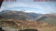 Archived webcam image showing Andermatt – View Gurschen Flyer on 17 Sep 2026 at 14:49