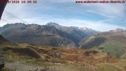 Archived webcam image showing Andermatt – View Gurschen Flyer on 17 Sep 2026 at 16:49