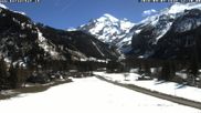 Archived webcam image showing Kandersteg (Bernese Oberland): Hotel Bernerhof on 5 Apr 2026 at 12:21