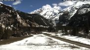 Archived webcam image showing Kandersteg (Bernese Oberland): Hotel Bernerhof on 5 Apr 2026 at 14:21