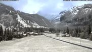 Archived webcam image showing Kandersteg (Bernese Oberland): Hotel Bernerhof on 12 May 2026 at 07:51