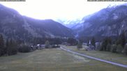 Archived webcam image showing Kandersteg (Bernese Oberland): Hotel Bernerhof on 28 May 2026 at 06:48