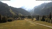Archived webcam image showing Kandersteg (Bernese Oberland): Hotel Bernerhof on 28 May 2026 at 10:48