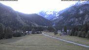 Archived webcam image showing Kandersteg (Bernese Oberland): Hotel Bernerhof on 14 Jun 2026 at 06:36