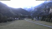 Archived webcam image showing Kandersteg (Bernese Oberland): Hotel Bernerhof on 14 Jun 2026 at 07:36