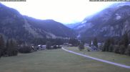 Archived webcam image showing Kandersteg (Bernese Oberland): Hotel Bernerhof on 4 Jul 2026 at 06:49