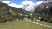 Archived webcam image showing Kandersteg (Bernese Oberland): Hotel Bernerhof on 4 Jul 2026 at 16:49