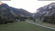 Archived webcam image showing Kandersteg (Bernese Oberland): Hotel Bernerhof on 12 Jul 2026 at 20:06