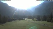 Archived webcam image showing Kandersteg (Bernese Oberland): Hotel Bernerhof on 2 Aug 2026 at 08:47