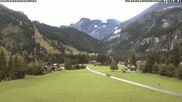 Archived webcam image showing Kandersteg (Bernese Oberland): Hotel Bernerhof on 25 Aug 2026 at 08:38