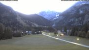 Archived webcam image showing Kandersteg (Bernese Oberland): Hotel Bernerhof on 24 Sep 2026 at 07:22