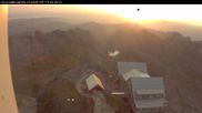 Archived webcam image showing Mountain Hut at Säntis on 15 Aug 2026 at 06:28