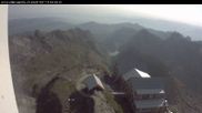 Archived webcam image showing Mountain Hut at Säntis on 15 Aug 2026 at 08:28