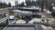 Archived webcam image showing Mammoth Mountain - Village Gondola on 19 Apr 2026 at 20:01