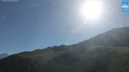 Archived webcam image showing Adler Lounge mountain hut on 12 Jul 2026 at 08:14