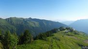 Archiviertes Webcam Bild: Riesneralm: Panorama Skigebiet und Skihütte Hochsitz am 27.06.2026 um 07:30 Uhr