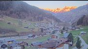 Archived webcam image showing Vorarlberg: Silbertal village on 8 Apr 2026 at 07:47