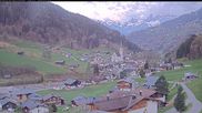 Archived webcam image showing Vorarlberg: Silbertal village on 18 Apr 2026 at 06:05