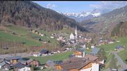 Archived webcam image showing Vorarlberg: Silbertal village on 18 Apr 2026 at 08:05